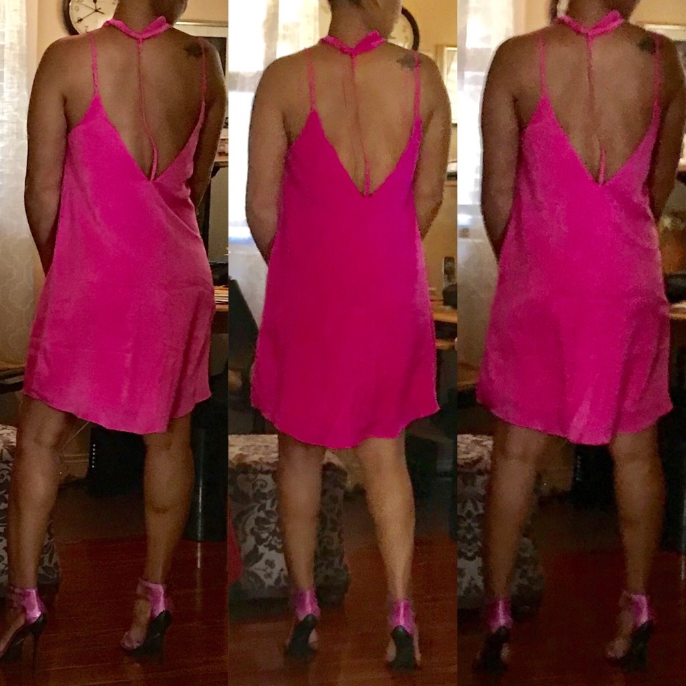 Sexy hot pink sun dress NWT